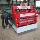 double layer glazed tile roof sheet roll forming machine