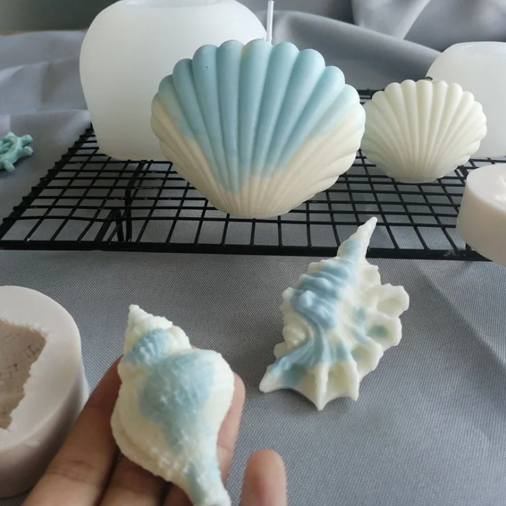 SZ221 Ocean series conch shell Candle silicone mold DIY wedding birthday Candle molds 3d for candle making, Random
SZ221 Ocean series conch shell Candle silicone mold DIY wedding birthday Candle molds 3d for candle making, Random