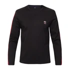 Wholesale Autumn Winter Men's T Shirt Long Sleeve O Neck 100% Cotton T Shirt Men's Comfortable Clothing
