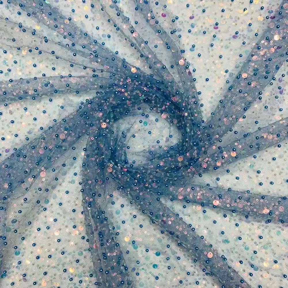 2021 the latest popular hand beaded process soft tulle fabric multi-color optional, As image
2021 the latest popular hand beaded process soft tulle fabric multi-color optional, As image