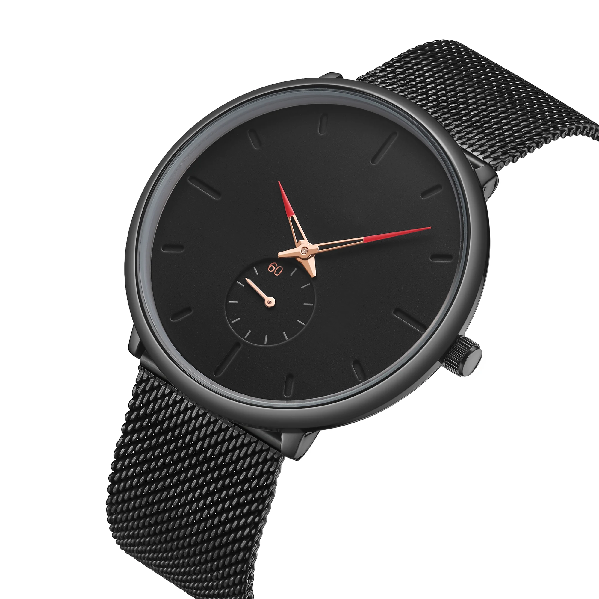Tophill Custom Logo Ultra Thin Stainless Steel Minimalist Men Black Mesh Band Watch
Tophill Custom Logo Ultra Thin Stainless Steel Minimalist Men Black Mesh Band Watch