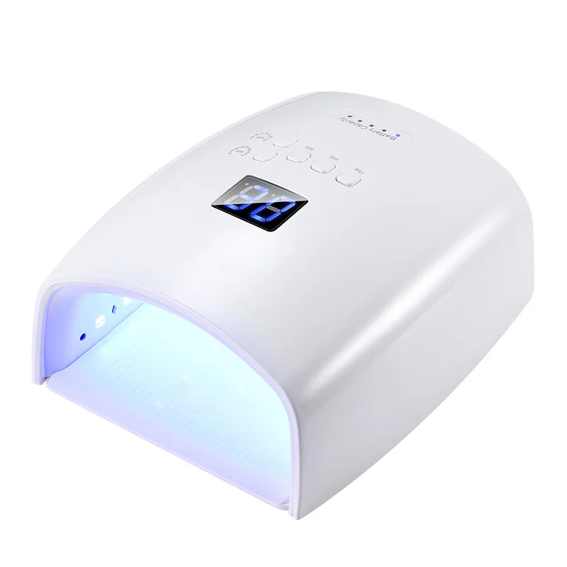 New intelligent painless sensor rechargeable built-in battery removable base quick drying wireless UV nail lamp
New intelligent painless sensor rechargeable built-in battery removable base quick drying wireless UV nail lamp