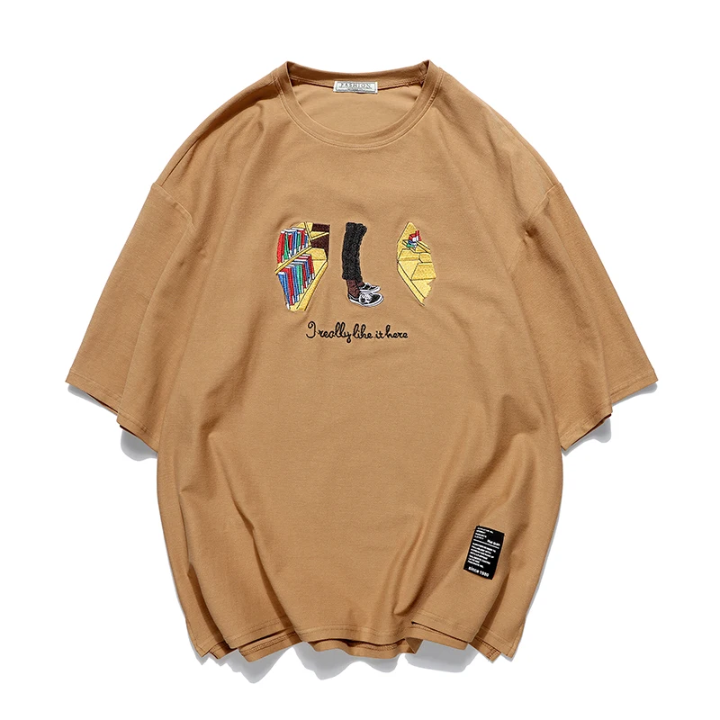 SingleRoad Short Sleeve T shirt Men Summer 2021 White 100% Cotton Oversized Tshirt Japanese Streetwear Embroidery Men T shirts
SingleRoad Short Sleeve T shirt Men Summer 2021 White 100% Cotton Oversized Tshirt Japanese Streetwear Embroidery Men T shirts