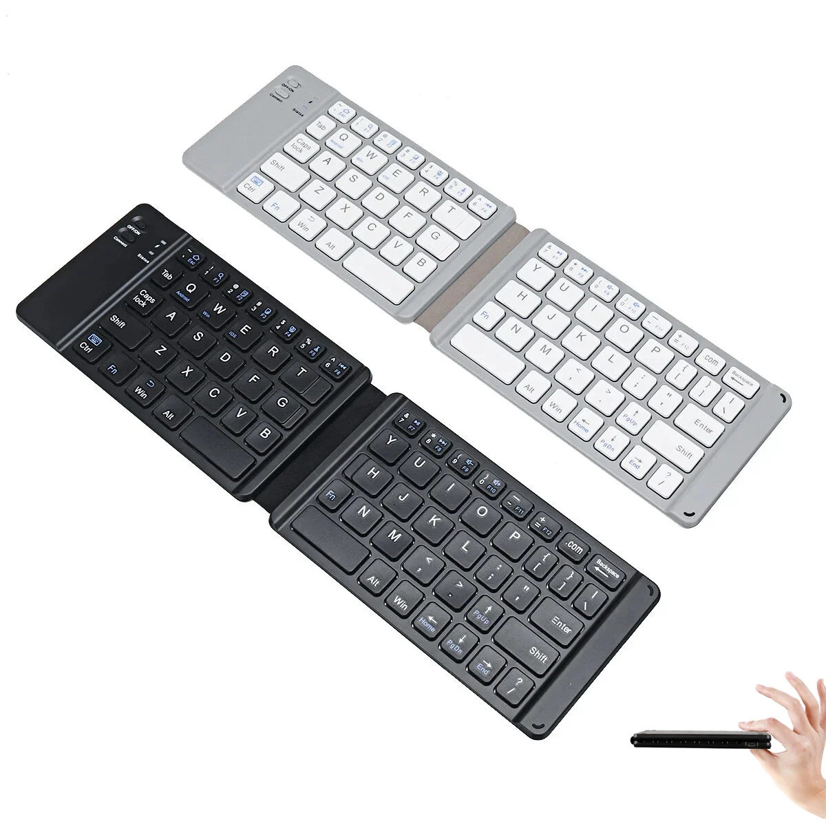 2020 Customized Russian Mini Keyboards 67 Keys Foldable Wireless BT Phone Tablet PC Laptop Keyboard for Android/IOS/Windows
2020 Customized Russian Mini Keyboards 67 Keys Foldable Wireless BT Phone Tablet PC Laptop Keyboard for Android/IOS/Windows