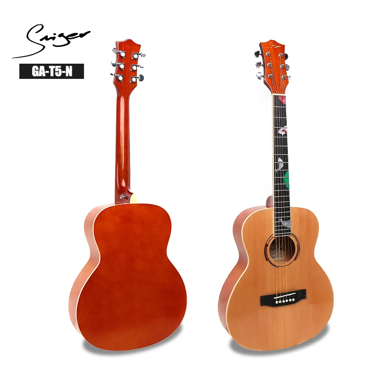 36 inch traveler acoustic guitars spruce surface beginner acoustic guitars with artwork Inlay small guitar for child, Natural/yellow
36 inch traveler acoustic guitars spruce surface beginner acoustic guitars with artwork Inlay small guitar for child, Natural/yellow