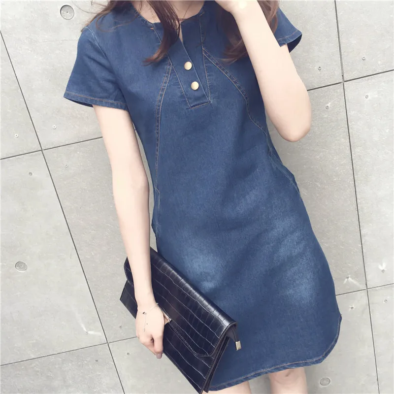 2021 New style Summer Elegant Plus size summer dress S-5XL denim dress solid jeans dress long sleeves, 2color
2021 New style Summer Elegant Plus size summer dress S-5XL denim dress solid jeans dress long sleeves, 2color