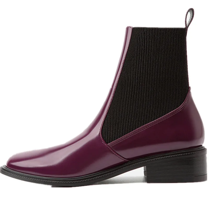 Leather Women's Chelsea Boots Ladies Short Shoes 2020 Fashion Ankle Boot Casual Brand Autumn Winter Red Flat GENUINE Leather EVA
Leather Women's Chelsea Boots Ladies Short Shoes 2020 Fashion Ankle Boot Casual Brand Autumn Winter Red Flat GENUINE Leather EVA