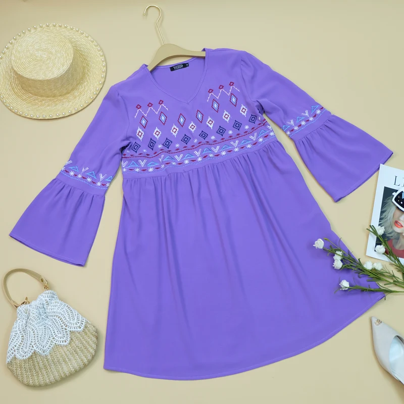 High Quality Woven Fabric Solid Color Women Casual Bohemian V Neck Dresses For Autumn, Pink/blue/khaki/white
High Quality Woven Fabric Solid Color Women Casual Bohemian V Neck Dresses For Autumn, Pink/blue/khaki/white