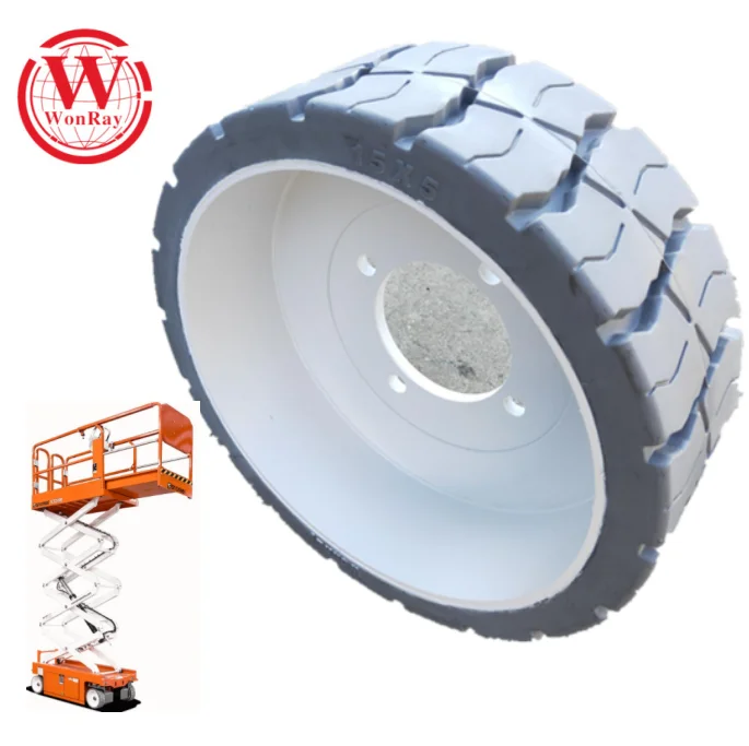 Non-marking excellent grip 3 layers rubber Solid Tire Wheel for Lifting Platform of Genie or Haulotte 15x5
Non-marking excellent grip 3 layers rubber Solid Tire Wheel for Lifting Platform of Genie or Haulotte 15x5