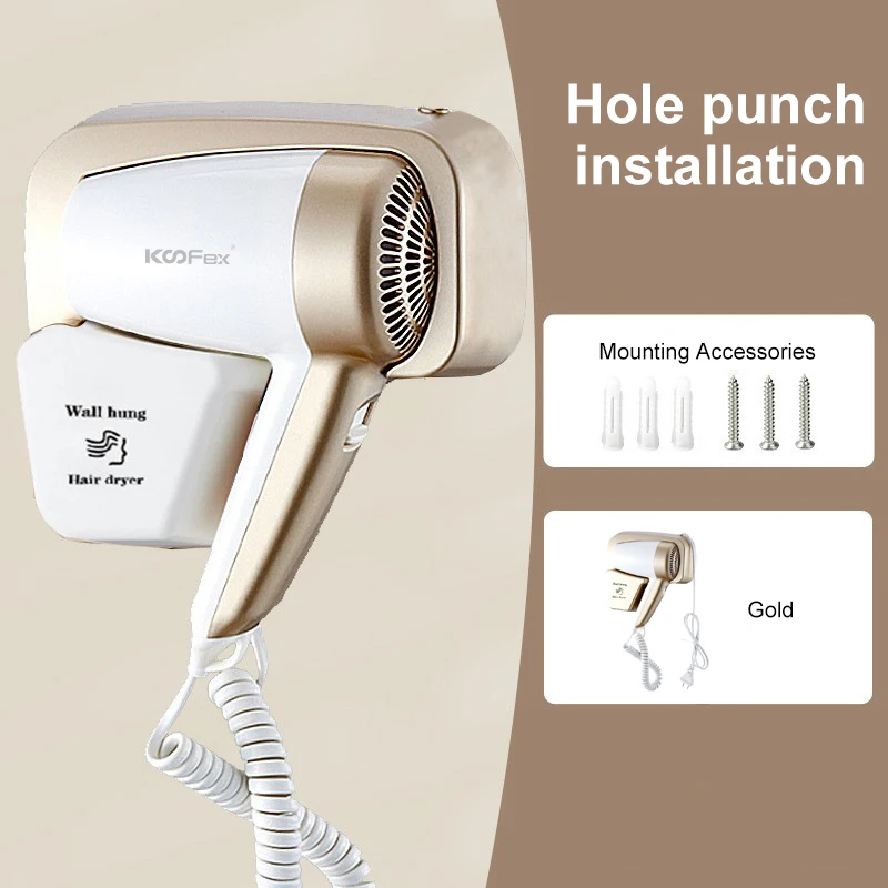 New Design Professional Hotel Hanging Hair Dryer 1300W Overheat Protection Wall-mounted Bathroom Hair Dryer
New Design Professional Hotel Hanging Hair Dryer 1300W Overheat Protection Wall-mounted Bathroom Hair Dryer