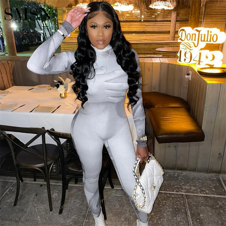 Spring 2022 Clothing Sexy Long Sleeve Skinny Sport Trousers Jumpsuit Print Sexy Sport Women One Piece Jumpsuits
Spring 2022 Clothing Sexy Long Sleeve Skinny Sport Trousers Jumpsuit Print Sexy Sport Women One Piece Jumpsuits