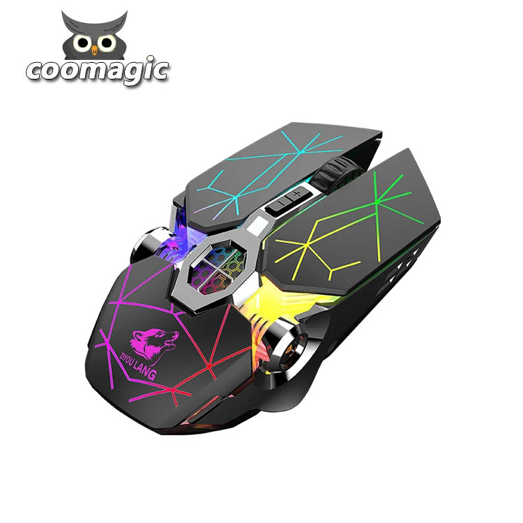 Cool 6-color lights 1200-2400 Dpi adjustable 2.4G/bt 5.0 USB rechargeable wireless rgb gaming mouse
Cool 6-color lights 1200-2400 Dpi adjustable 2.4G/bt 5.0 USB rechargeable wireless rgb gaming mouse