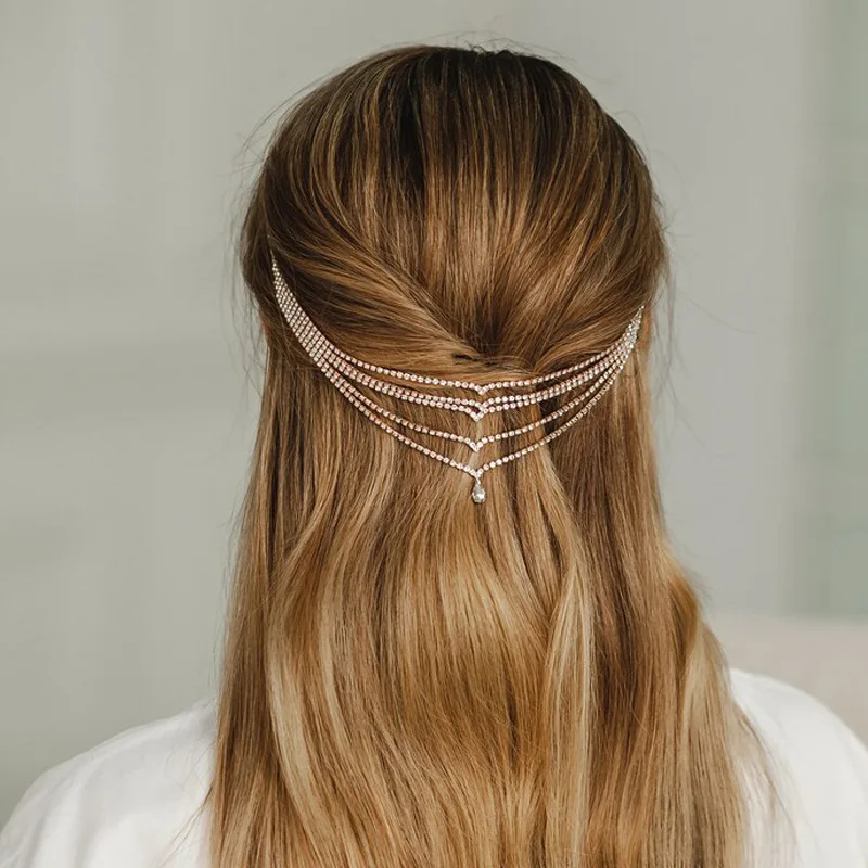 Fashion Hair Chains Simple Multi-layer Crystal Forehead Chain Personality Water Drop Jewelry
Fashion Hair Chains Simple Multi-layer Crystal Forehead Chain Personality Water Drop Jewelry