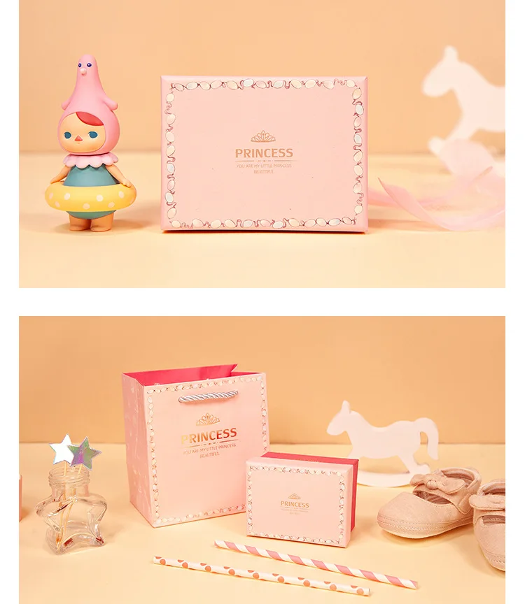 paper box candy box baby shower favors mini blue empty packaging