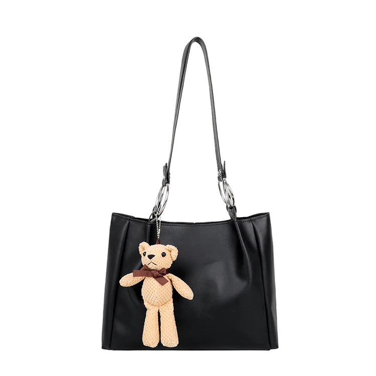 2021 new wholesale fashion ladies leather hand bags shoulder tote bag with bear, Black,white,yellow
2021 new wholesale fashion ladies leather hand bags shoulder tote bag with bear, Black,white,yellow
