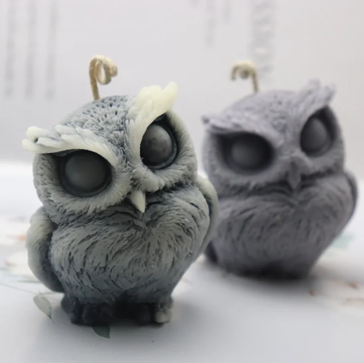 B-3002 Owl aromatherapy candle plaster ornament silicone mold, OWL handmade Soap Candle Silicone mold, Random
B-3002 Owl aromatherapy candle plaster ornament silicone mold, OWL handmade Soap Candle Silicone mold, Random