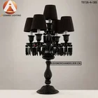 Maria Theresa 6-arm Table Lamp in Gold Plated and Clear Crystal