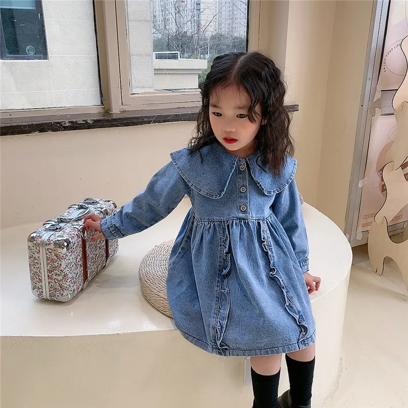 KC11939001 summer infant baby girls Denim dresses princess casual kids clothing fashion toddler casual outfit
KC11939001 summer infant baby girls Denim dresses princess casual kids clothing fashion toddler casual outfit