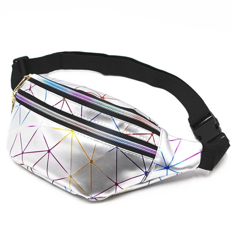 Waist Women Silver Fanny Pack Female Belt Black Geometric Waist Packs Laser Chest Phone Pouch Bag Waist Bags, Customized color
Waist Women Silver Fanny Pack Female Belt Black Geometric Waist Packs Laser Chest Phone Pouch Bag Waist Bags, Customized color