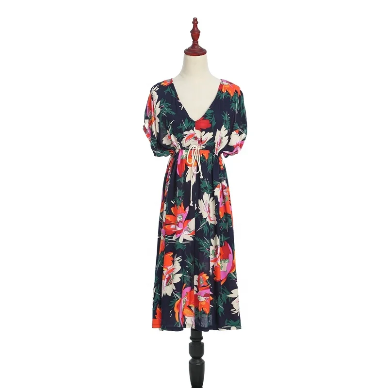 Wholesale Summer Long Dress 100%Viscose Ladies Long Dress Navy Sleeveless Floral Long Dress
Wholesale Summer Long Dress 100%Viscose Ladies Long Dress Navy Sleeveless Floral Long Dress