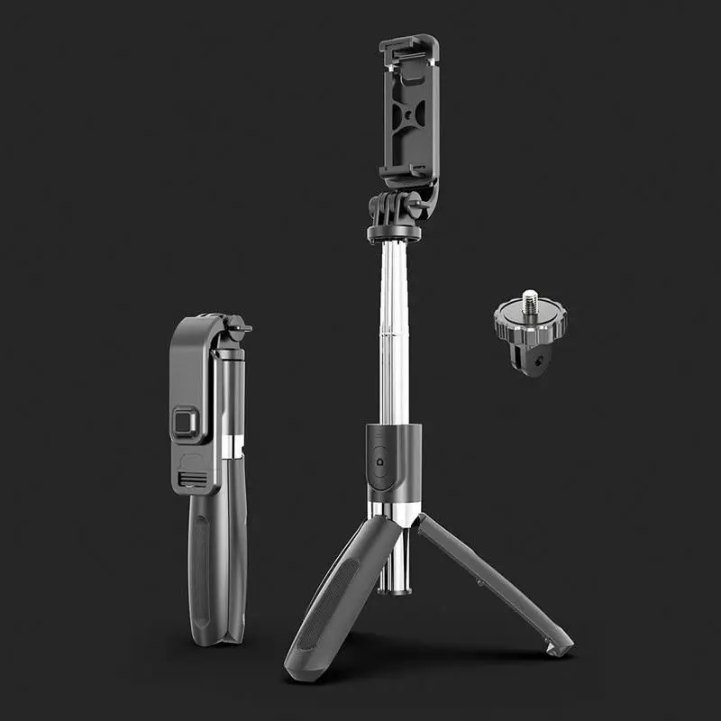 Supporting panoramic pan-tilt comes with universal 1/4 threaded head multifunctional selfie stick for Multiple external devices
Supporting panoramic pan-tilt comes with universal 1/4 threaded head multifunctional selfie stick for Multiple external devices