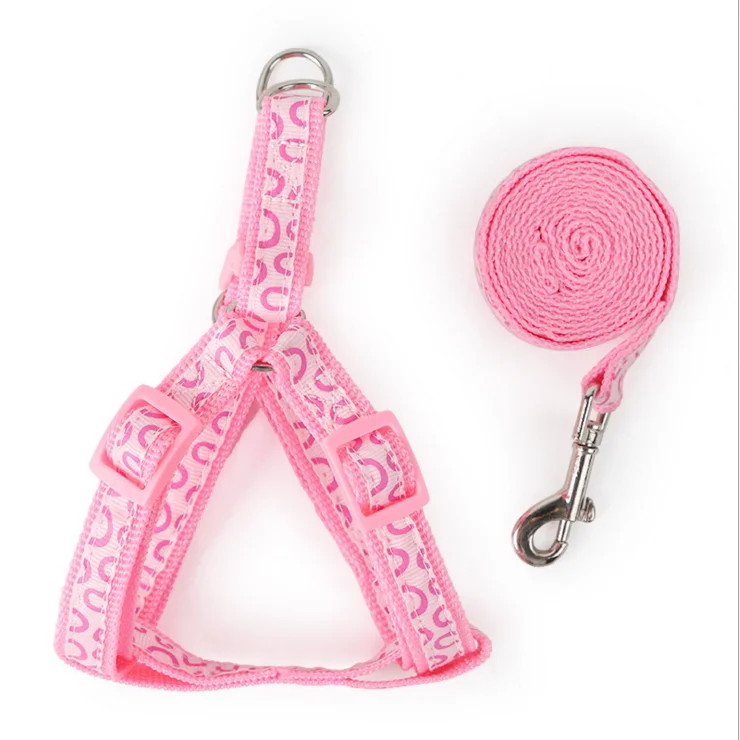 Pet leash Polyester printed chest Adjustable Running Dog Collar Harness Leash Pet Accessories
Pet leash Polyester printed chest Adjustable Running Dog Collar Harness Leash Pet Accessories
