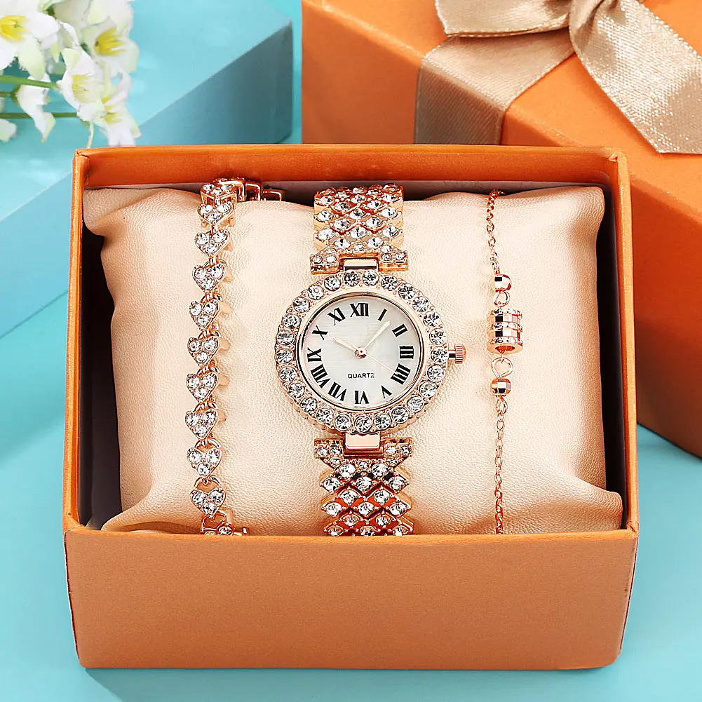 Factory Direct Sales New Quartz Watch Bracelet Set Ladies Casual Fashion Wristwatch Lady Watch Gift Box Set For Woman
Factory Direct Sales New Quartz Watch Bracelet Set Ladies Casual Fashion Wristwatch Lady Watch Gift Box Set For Woman