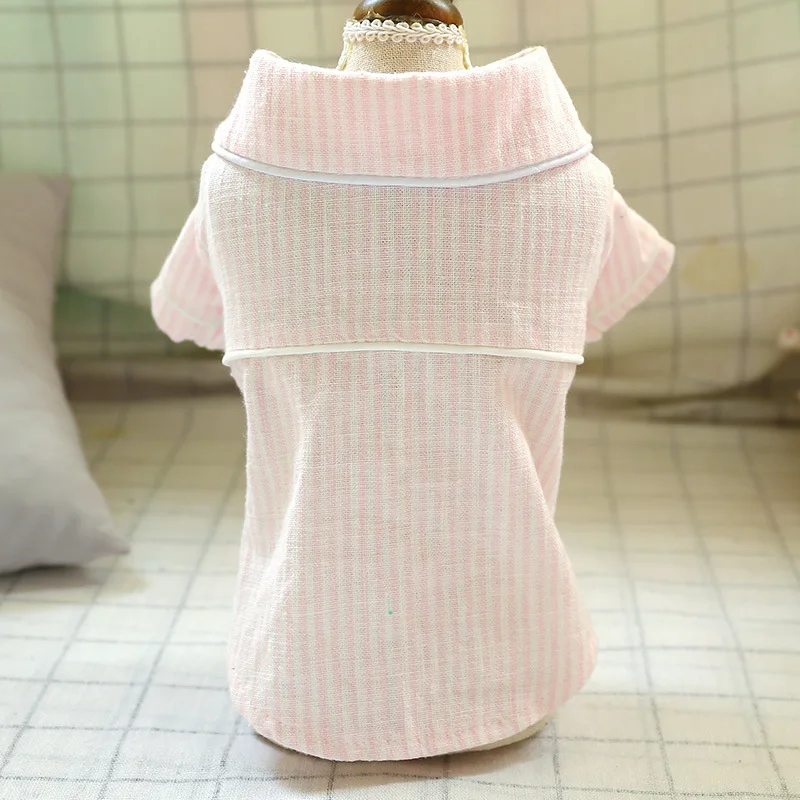 New Arrival Fashion Comfortable Pet Dog Plaid Clothes Dog Pajamas Cotton Linen Stripe Dog Shirt, Customized
New Arrival Fashion Comfortable Pet Dog Plaid Clothes Dog Pajamas Cotton Linen Stripe Dog Shirt, Customized