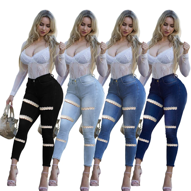 High Waist All-Match Elegant Fashion Ladylike Vintage Denim Pencil Pants Floral Lace Patchwork Hollow Out Skinny Jeans Washed, Black, dark blue, medium blue, light blue
High Waist All-Match Elegant Fashion Ladylike Vintage Denim Pencil Pants Floral Lace Patchwork Hollow Out Skinny Jeans Washed, Black, dark blue, medium blue, light blue