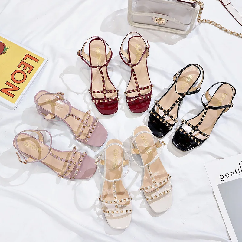 SY25844223 Summer Women Shoes Square Open Toe Block Heels T-shaped Rivet Fashion Sandals for Ladies, Black, beige, wine red, pink
SY25844223 Summer Women Shoes Square Open Toe Block Heels T-shaped Rivet Fashion Sandals for Ladies, Black, beige, wine red, pink