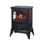 Household Freestanding 900/1800W Portable Decor Flame Electric Fireplace Heater