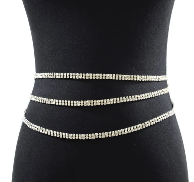 Fashion Rhinestone Beautiful women sexy bikini body chain Women's elegant belly dance set with diamond waist chain
Fashion Rhinestone Beautiful women sexy bikini body chain Women's elegant belly dance set with diamond waist chain