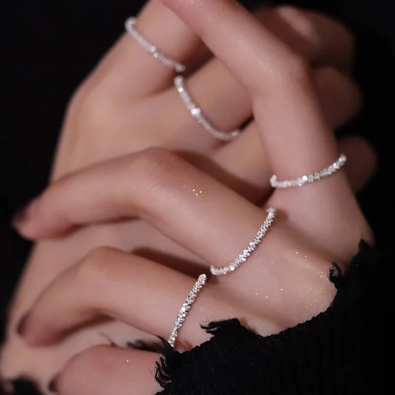 Luxury 18k Real Gold Plated Link Chain Trendy Ring Bling Sparkling 925 Sterling Silver Ring For Party Jewelry, Picture shows
Luxury 18k Real Gold Plated Link Chain Trendy Ring Bling Sparkling 925 Sterling Silver Ring For Party Jewelry, Picture shows