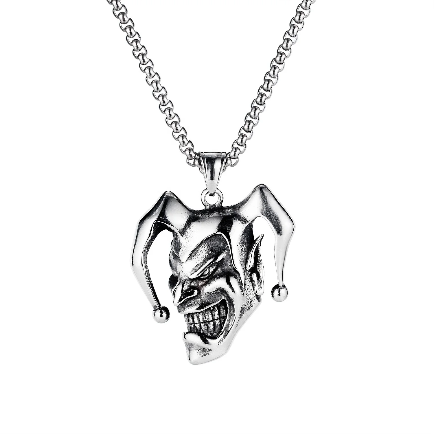 Joker Vintage Trendy Fashion Jewelry Hiphop Silver Men Necklace Beaded Chain Stainless Steel Necklace
Joker Vintage Trendy Fashion Jewelry Hiphop Silver Men Necklace Beaded Chain Stainless Steel Necklace