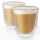 Professional Heat Resistant Coffee Mug Double Wall Borosilicate Glass Tea Espresso Cup