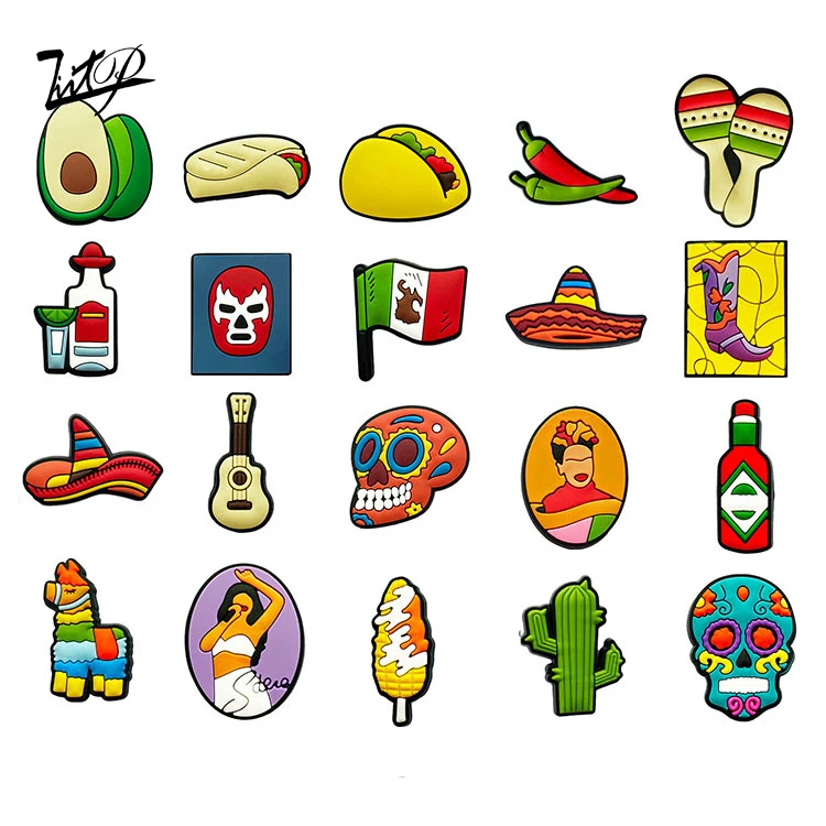 2022 wholesale hot selling creative Mexican cartoon croc amulet PVC croc charm shoes accessories
2022 wholesale hot selling creative Mexican cartoon croc amulet PVC croc charm shoes accessories