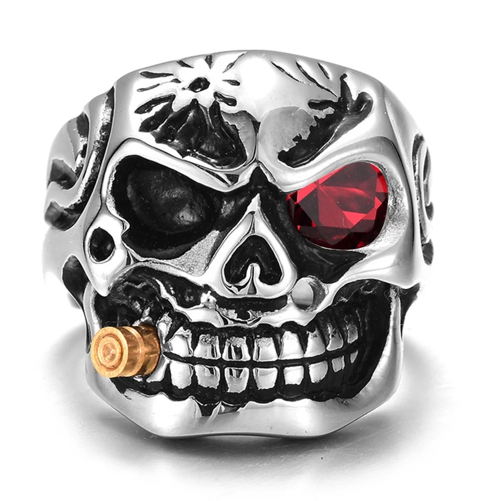 2020 Christmas fashion design skull rings for men jewelry rings hiphop jewelry Punk style cigar, Red/white
2020 Christmas fashion design skull rings for men jewelry rings hiphop jewelry Punk style cigar, Red/white
