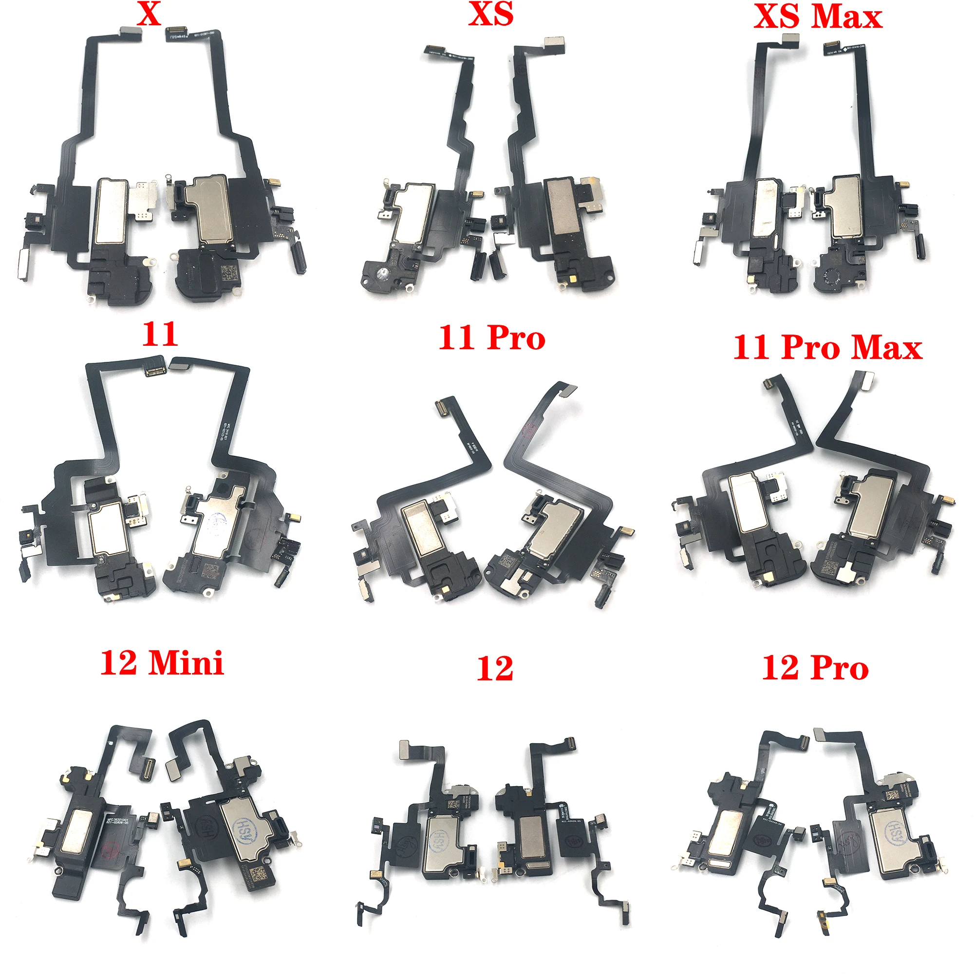 Original Ear Earpiece Proximity Sensor Flex for iPhone X Xs Max 11 12 Mini Pro Max Headphone Sound Earphone Speaker Flex Cable
Original Ear Earpiece Proximity Sensor Flex for iPhone X Xs Max 11 12 Mini Pro Max Headphone Sound Earphone Speaker Flex Cable