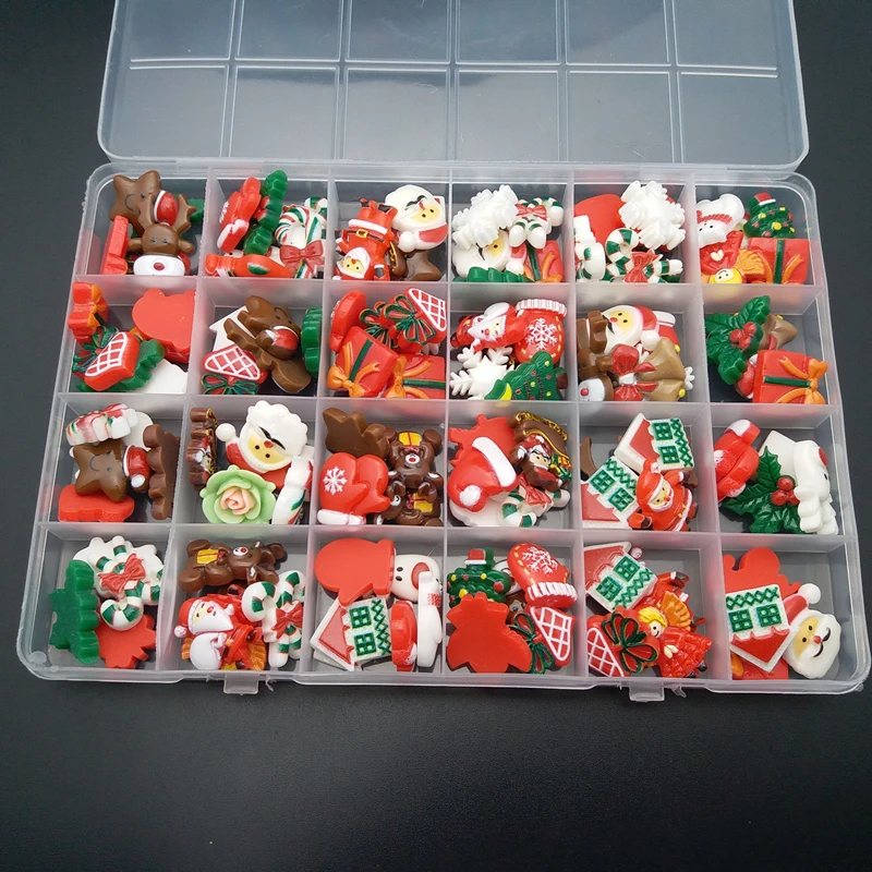2021 New Arrival 100psc/box Mixed Color acrylic Christmas nail accessories kawaii christmas charms nail art christmas
2021 New Arrival 100psc/box Mixed Color acrylic Christmas nail accessories kawaii christmas charms nail art christmas