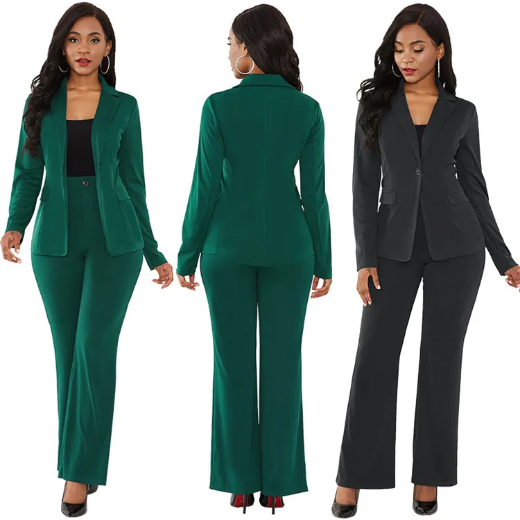 Women's Office Suit Two Piece Set Long Sleeve Suit Pants 2 Piece Set Female Winter Formal Blazer Suit Female
Women's Office Suit Two Piece Set Long Sleeve Suit Pants 2 Piece Set Female Winter Formal Blazer Suit Female