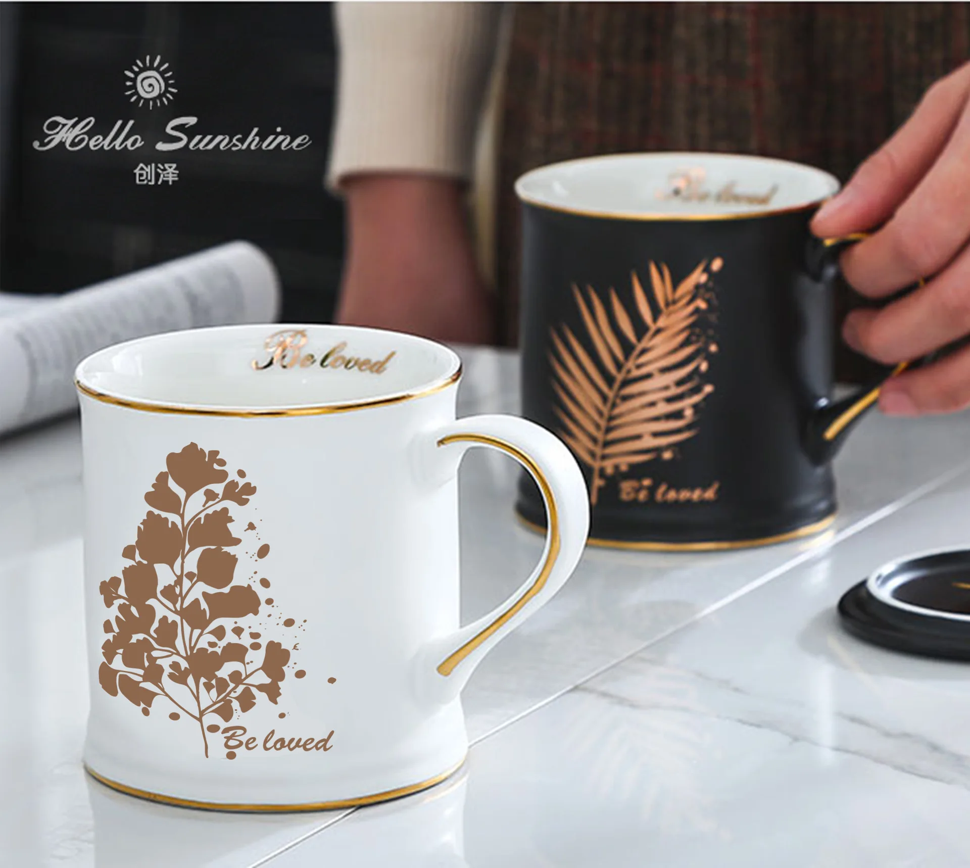 wholesale promotion Customized logo creative ceramic mug set with lid and spoon ceramic coffee mugs cup, As the picture show
wholesale promotion Customized logo creative ceramic mug set with lid and spoon ceramic coffee mugs cup, As the picture show