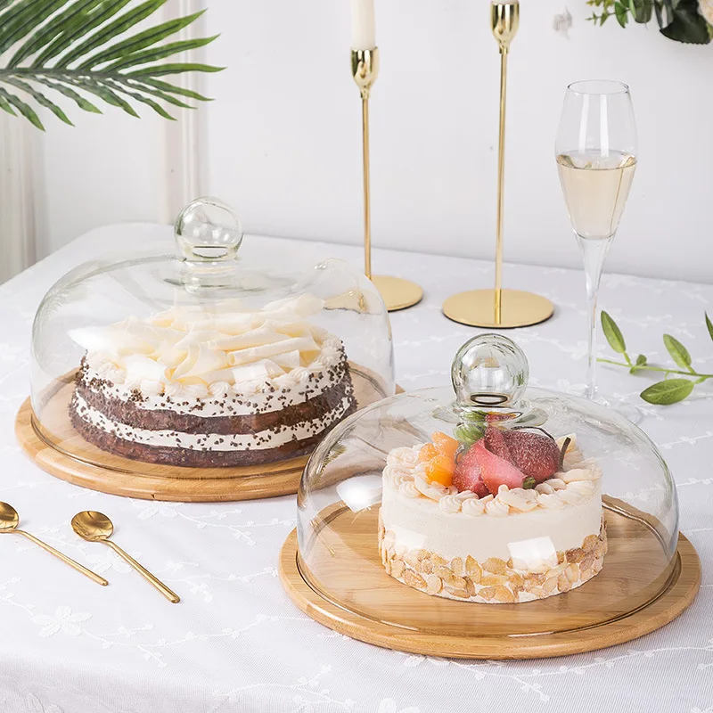 Wholesale modern cake plate with glass dome wooden cake plate home decor accessories for wedding glass cake plate with cover
Wholesale modern cake plate with glass dome wooden cake plate home decor accessories for wedding glass cake plate with cover