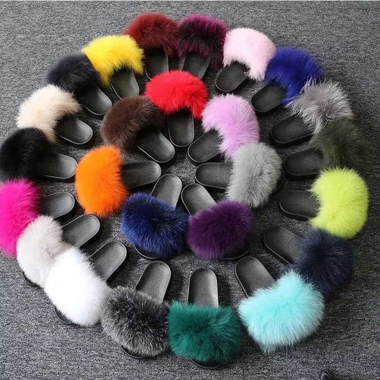 Imitation Fox Fur Slippers Faux Fluffy Plush Slide Custom Summer Women Fashion Fur Slides
Imitation Fox Fur Slippers Faux Fluffy Plush Slide Custom Summer Women Fashion Fur Slides