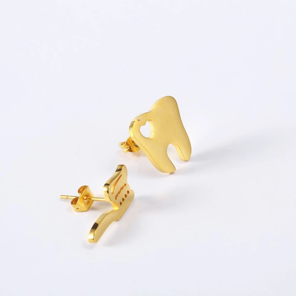 Dentist Stud Minimalist Toothbrush Jewelry Tooth Earrings Stainless Steel Bijoux Earrings Women bijoux femme, Steel/gold/rose gold and other
Dentist Stud Minimalist Toothbrush Jewelry Tooth Earrings Stainless Steel Bijoux Earrings Women bijoux femme, Steel/gold/rose gold and other
