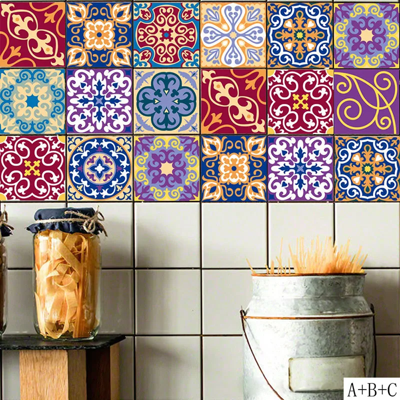 Any Combination Tile stickers Multi-color PVC Stickers Home Living Room Bedroom Kitchen Home Decor Room Decor 3d Wall Stickers, As photo
Any Combination Tile stickers Multi-color PVC Stickers Home Living Room Bedroom Kitchen Home Decor Room Decor 3d Wall Stickers, As photo