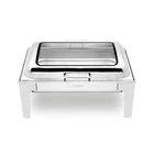 Buffet Factory Direct Sale Chafing Dish / Stainless Steel Buffet Warmer With Hydraulic Hinge