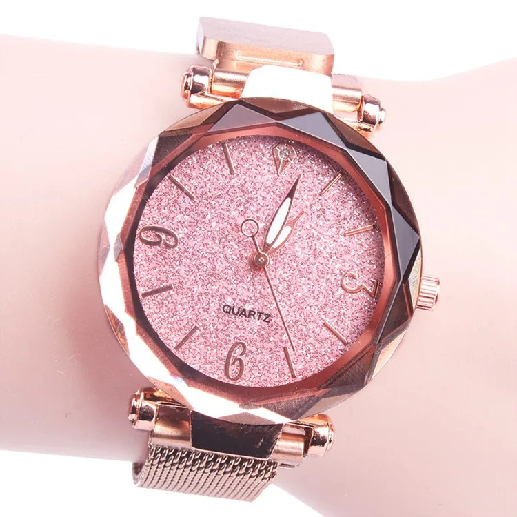 New Ladies Magnet Stone Watch Female Milan Quartz Watch Simple Diamond Mesh With Star Watch
New Ladies Magnet Stone Watch Female Milan Quartz Watch Simple Diamond Mesh With Star Watch