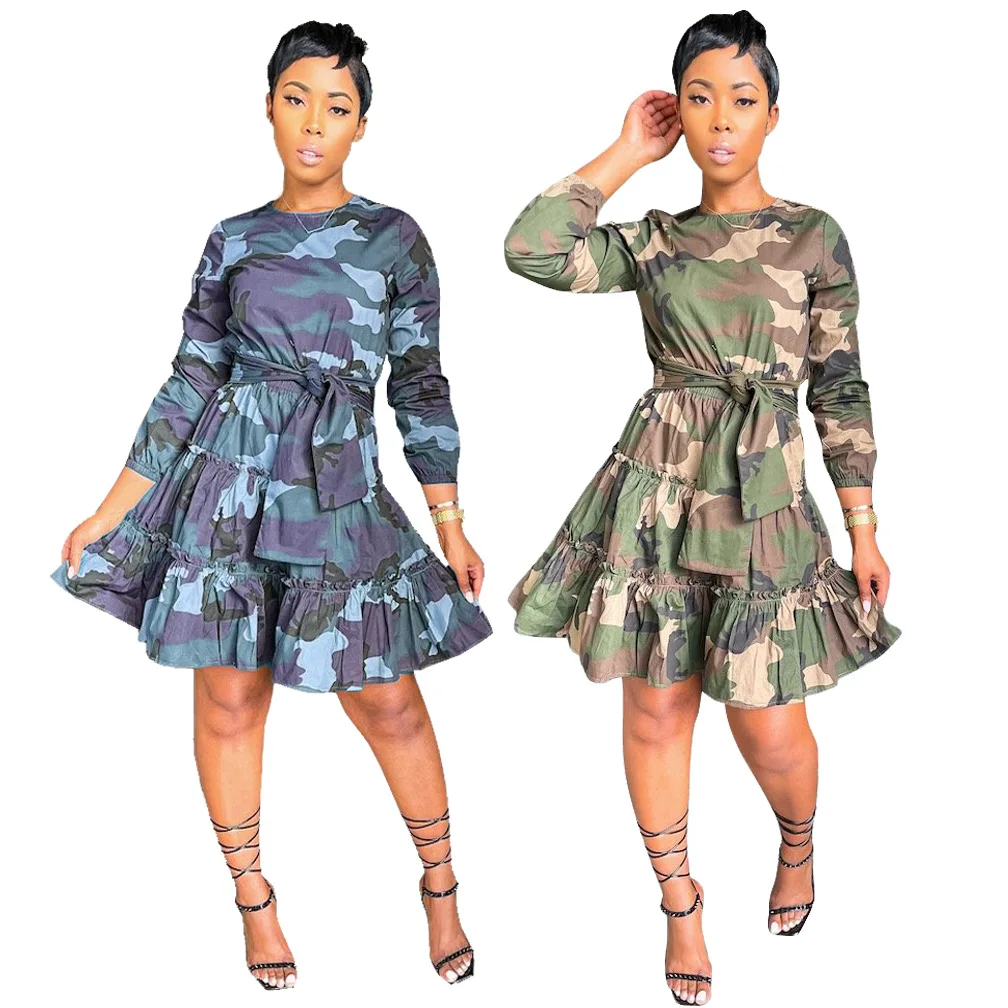 H7602 - Wholesale Women Casual Fashion Long Sleeve Camouflage Layered Dress With Belted
H7602 - Wholesale Women Casual Fashion Long Sleeve Camouflage Layered Dress With Belted