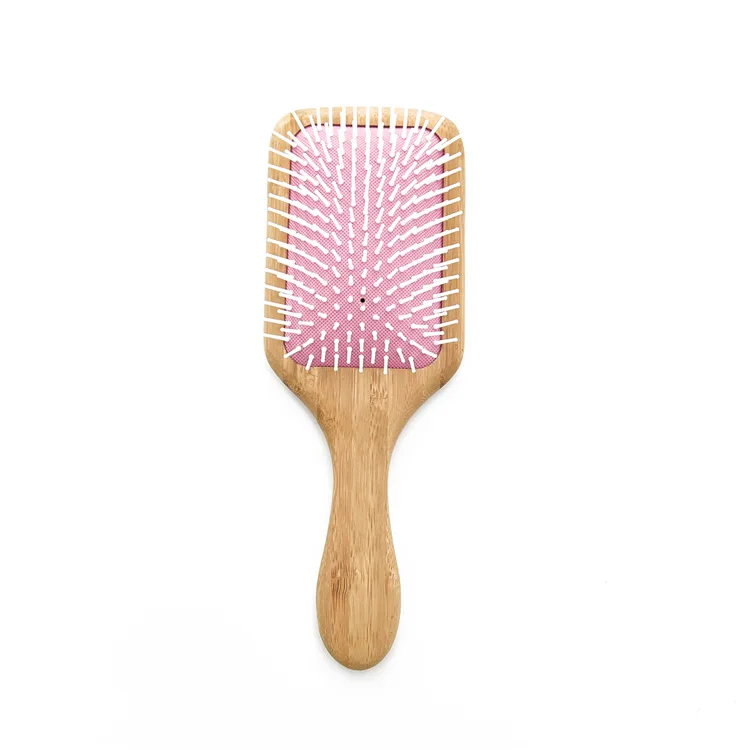 Custom Logo Eco-Friendly Bamboo Pink Air Cushion Hair Brush Anti-static and anti-knotting Scalp Massage Hair Striped Bamboo Comb
Custom Logo Eco-Friendly Bamboo Pink Air Cushion Hair Brush Anti-static and anti-knotting Scalp Massage Hair Striped Bamboo Comb
