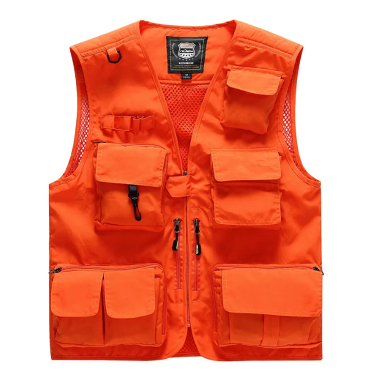 Outdoor Summer Breathable Multi-pockets Men Work Photography Fishing Vest for Camping Travel, Khaki, army green, orange, red, blue, black
Outdoor Summer Breathable Multi-pockets Men Work Photography Fishing Vest for Camping Travel, Khaki, army green, orange, red, blue, black